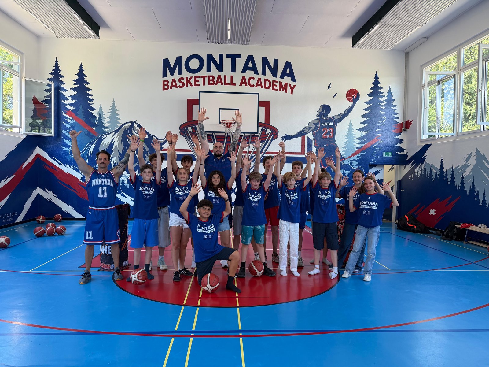 Group photo of the Basketball Team