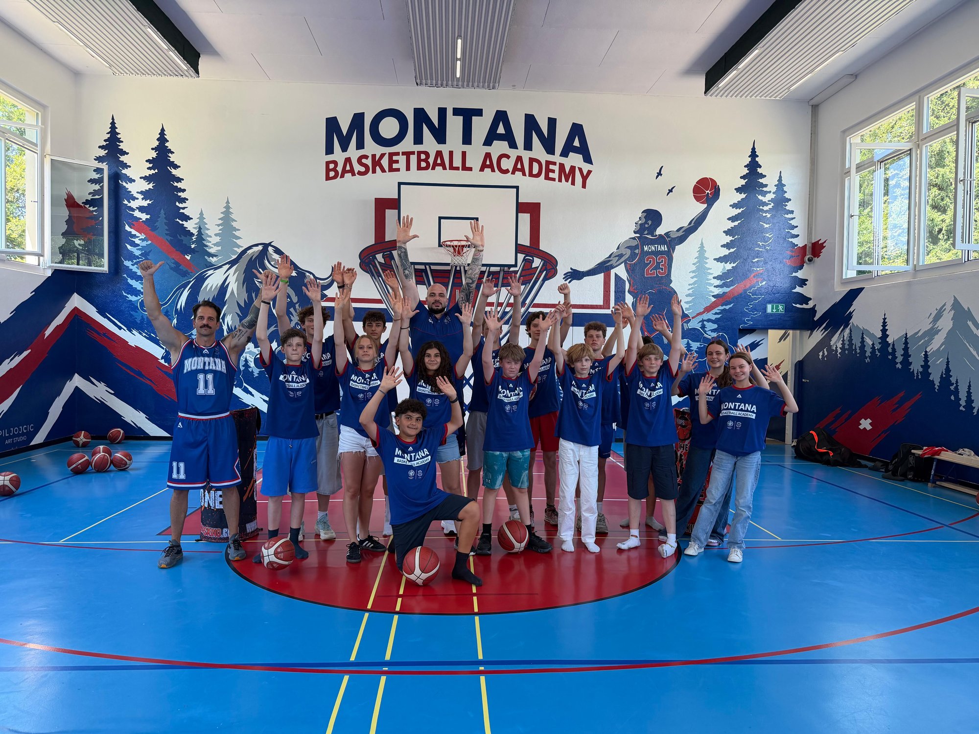 Group photo of the Basketball Team