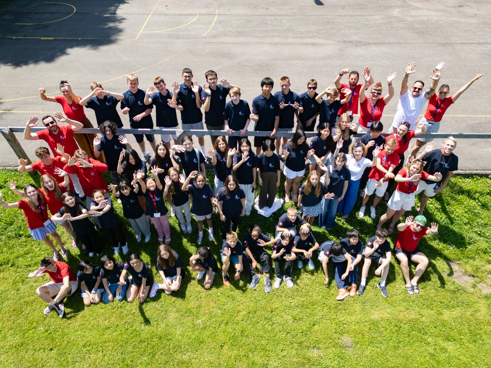 A group photo of students.