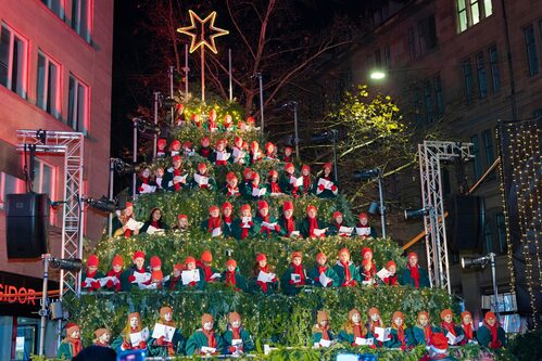 Image for The Singing Christmas Tree in Zurich: Our School Choir Performance