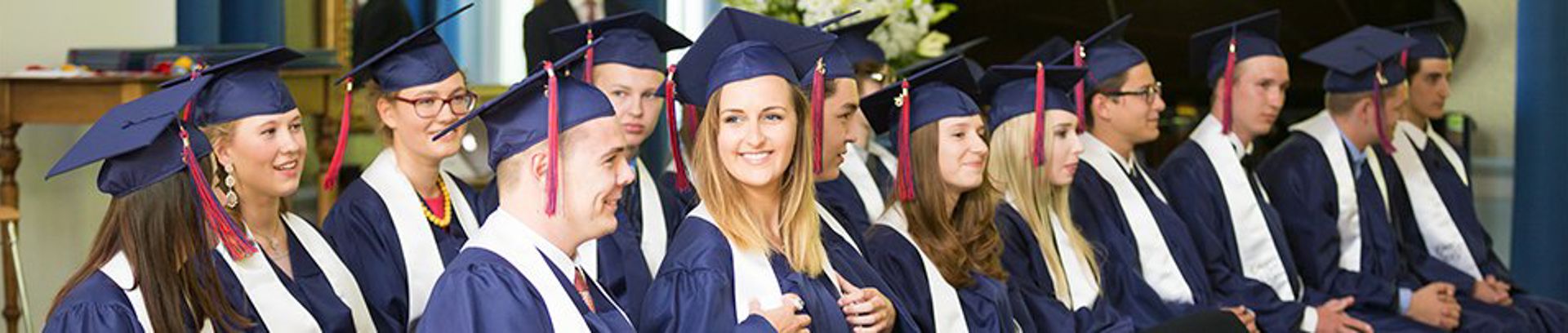 students at graduation
